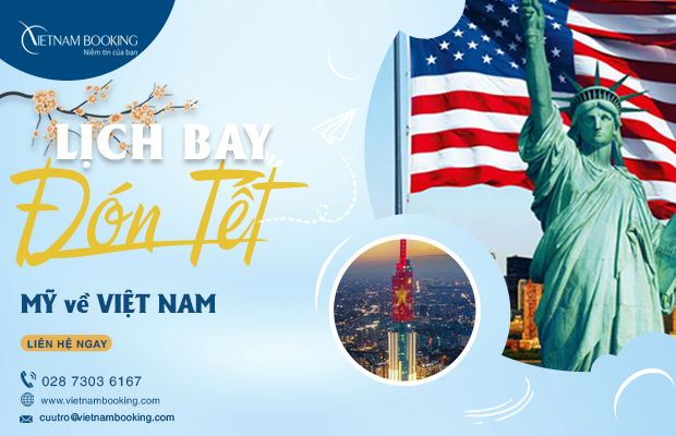 Đặt ngay vé máy bay từ Mỹ về Việt Nam 2022 giá ưu đãi
